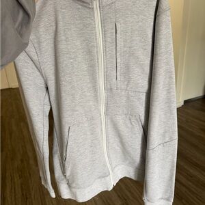 Lululemon Athletica Light Gray Zip-Up Hoodie